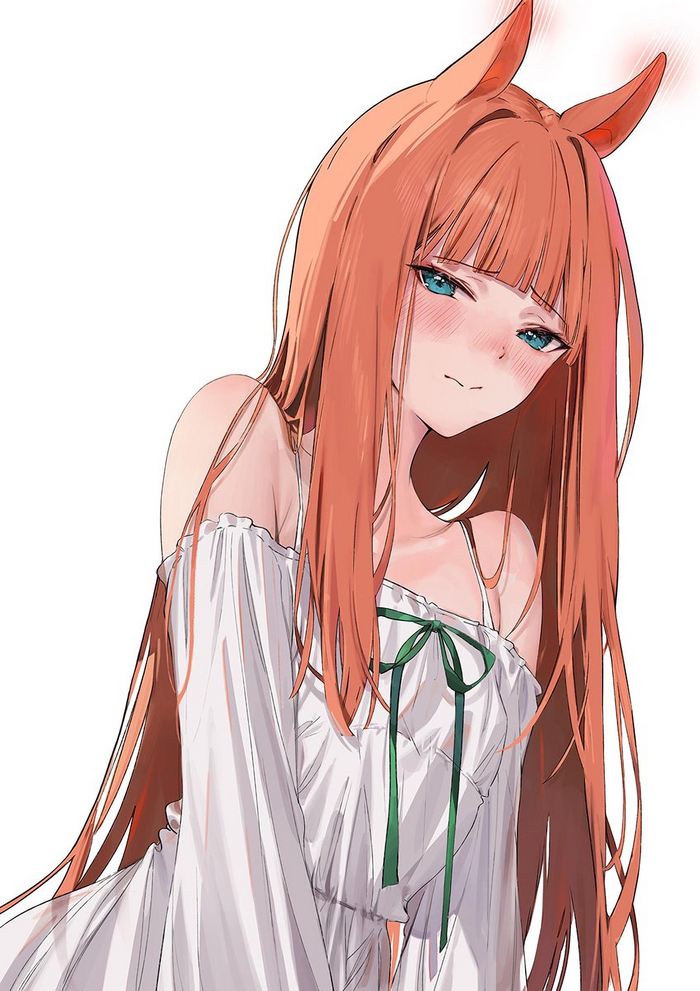 Silence Suzuka , Anime Art, Uma Musume Pretty Derby, Silence Suzuka, Animal Ears