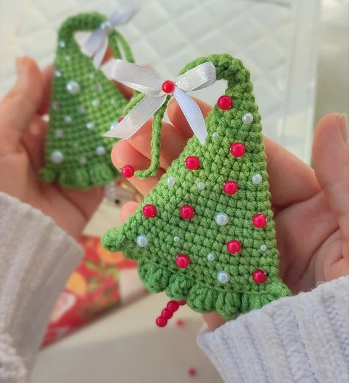 Christmas tree decoration Author Yulia Lukina - Crochet, Knitted toys, Knitting, Amigurumi, With your own hands, Longpost