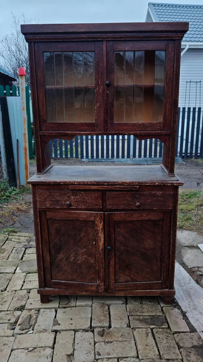 This is the kind of cupboard I saved from being thrown away. - My, Find, Buffet, Furniture, Longpost