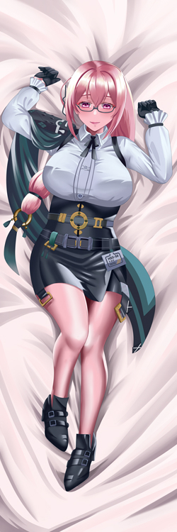 Tsukishiro Yanagi (Zenless zone zero) - 18+, My, Tsukishiro Yanagi (zzz), Zenless Zone Zero, Anime art, Art, Dakimakura, Longpost, NSFW