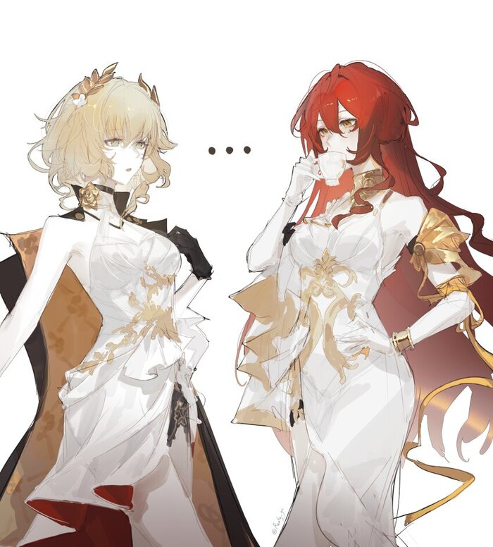     3...2...1... , Anime Art, Himeko (Honkai: Star Rail), Honkai: Star Rail, Aglaea (Honkai: Star Rail)