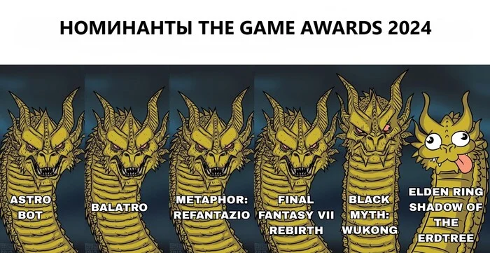 The 'odd one out' test - Picture with text, Memes, The Game Awards