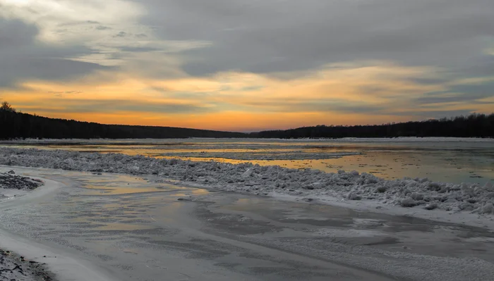 Something from the landscape - My, The photo, Beginning photographer, Winter, Landscape, Night, Photo on sneaker