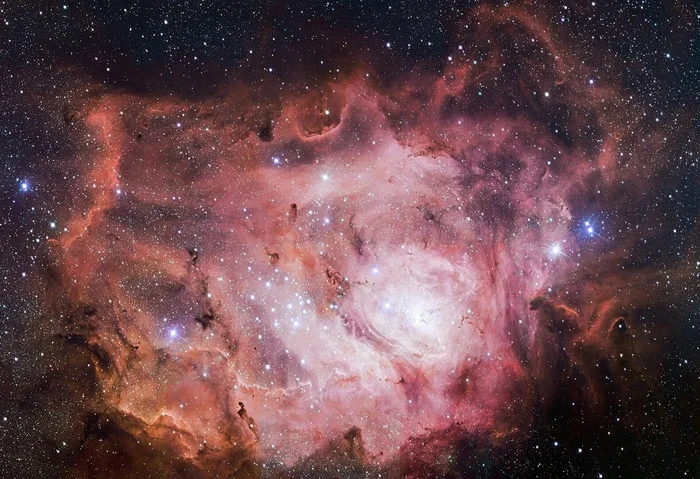 The Lagoon Nebula: Unearthly Beauty in the Depths of Space - My, Astronomy, Astrophysics, Universe, Space, Nebula, Stars, The science