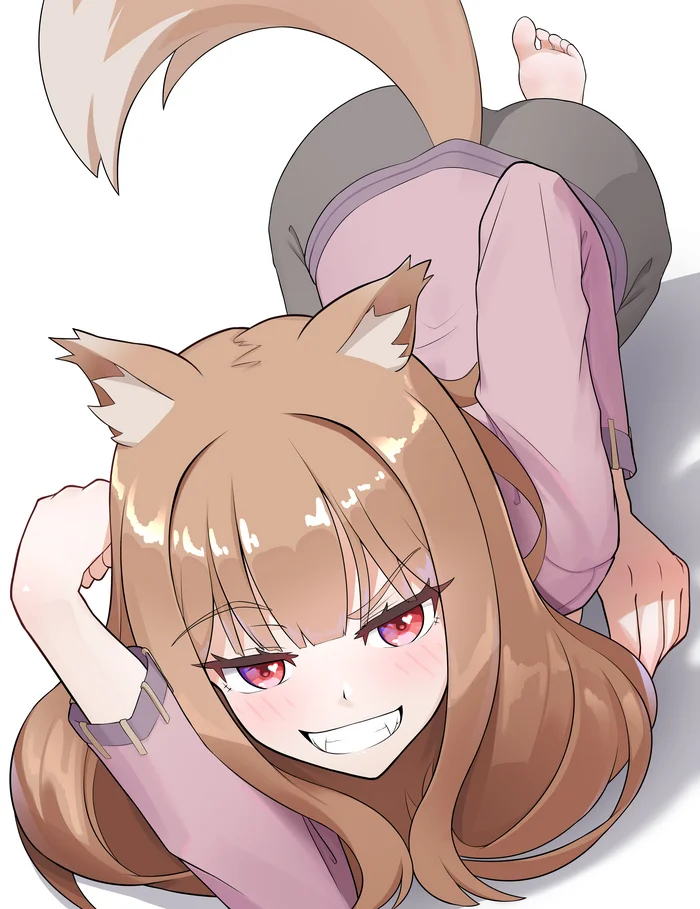 Holo - Anime art, Anime, Spice and wolf, Holo, Zambonito, Animal ears, Tail