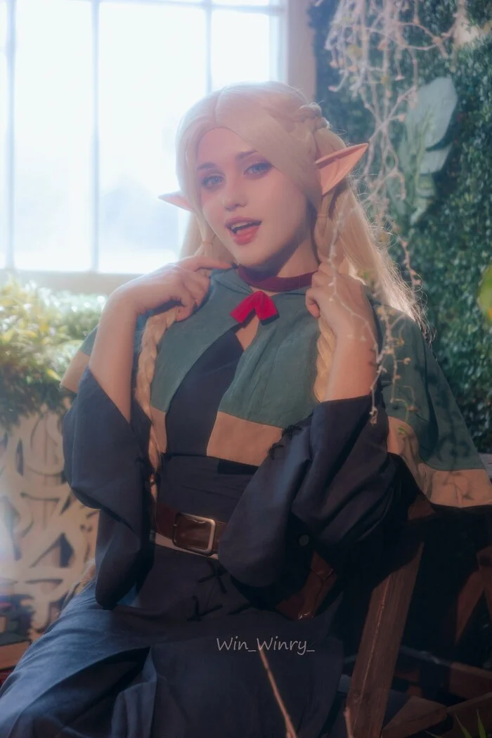 Dungeon Meshi cosplay by Win_Winry_ - Моё, Девушки, Фотография, Косплей, Аниме, Marcille Donato, Dungeon Meshi