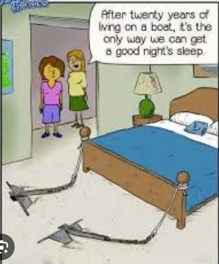 После 20 лет жизни на яхте это единственный выход спать спокойно