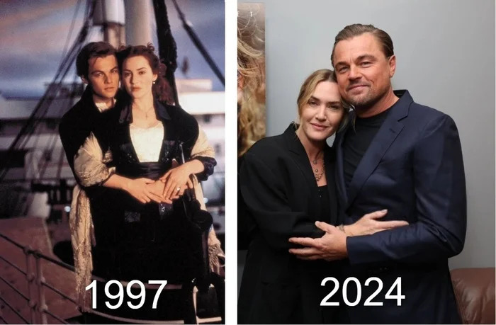 Two friends met - Leonardo DiCaprio, Kate Winslet, Actors and actresses, Celebrities, 90th, 2024, The photo, Titanic, It Was-It Was