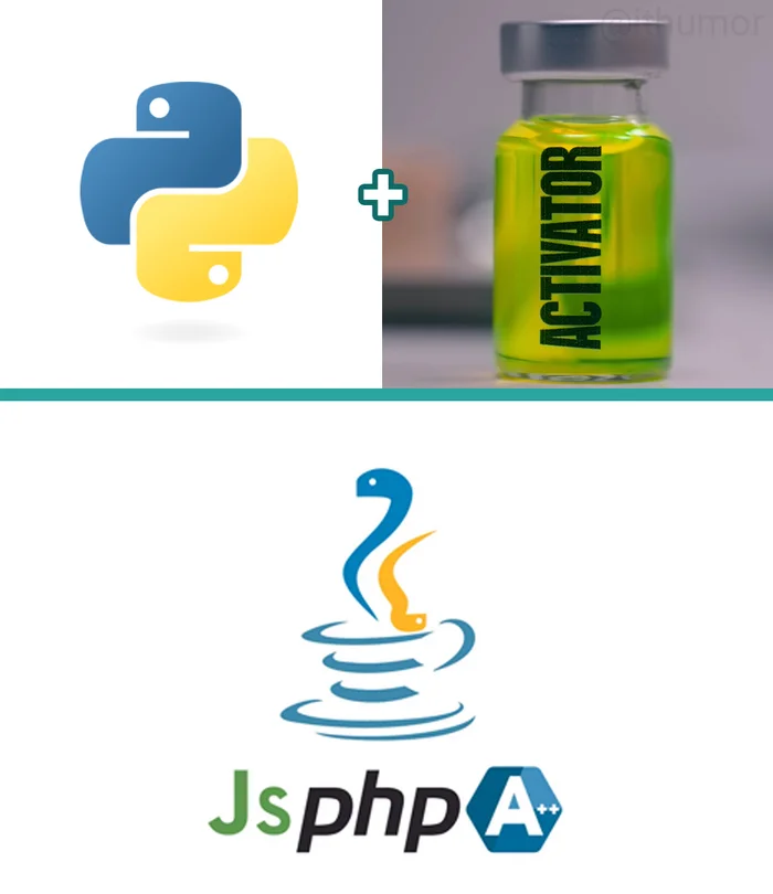 Have you ever dreamed of becoming the best version of yourself? - My, IT humor, IT, Programming, Programmer, Python, Python, Substance