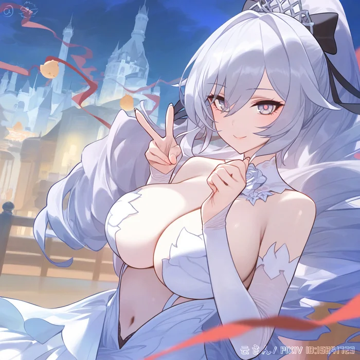 Это обещание - Anime Art, Аниме, Honkai Impact, Bronya Zaychik, Арты нейросетей