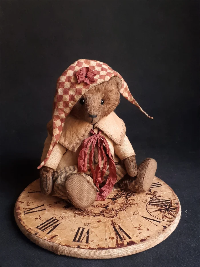 And time flies faster and faster - My, Author's toy, Needlework without process, Plush Toys, Soft toy, Toys, Teddy bear, Longpost