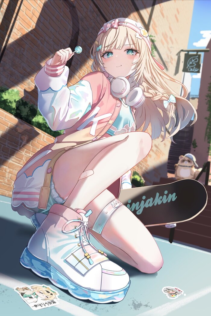 Kazama Iroha #001 , Anime Art, Hololive, Kazama Iroha, Sakamata Chloe, , , , ,  ,  , , 