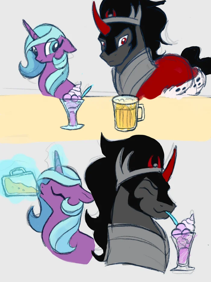 Cocktails will not lead to anything good - My little pony, Radiant Hope, King sombra