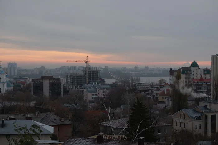 Morning. From the height of the observation deck - My, Voronezh, Observation deck, Victory Square