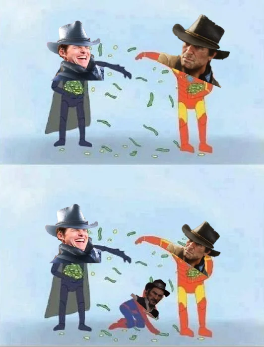 Dutch, just ask Arthur for money. - Humor, Memes, Red dead redemption 2, Games