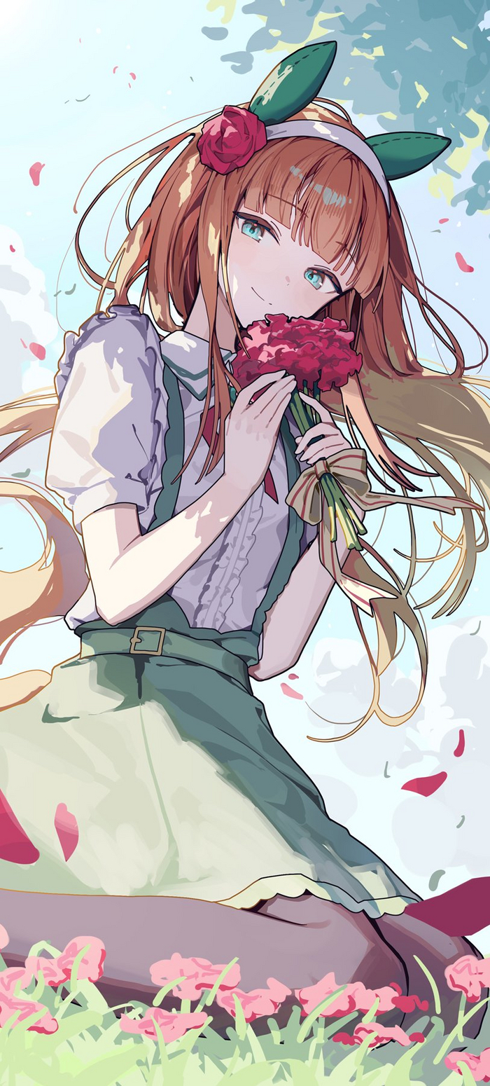 Silence Suzuka , Anime Art, Uma Musume Pretty Derby, Silence Suzuka, Animal Ears, , 
