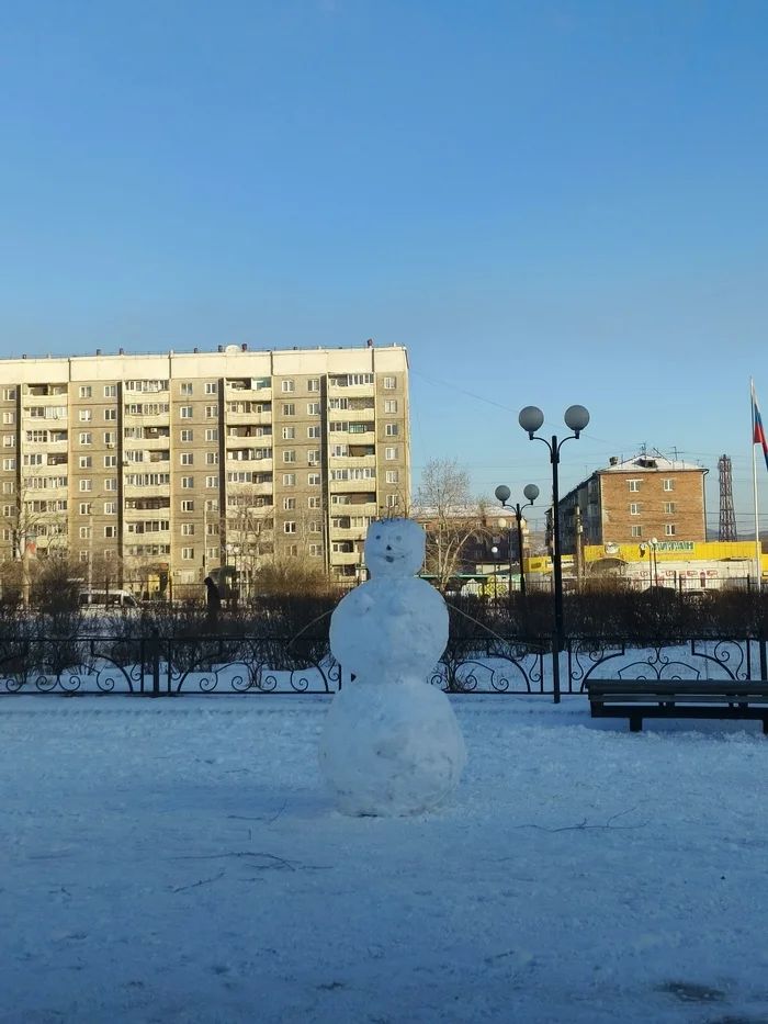 Снег, значит, тепло - Моё, Снеговик, Первый пост, Длиннопост