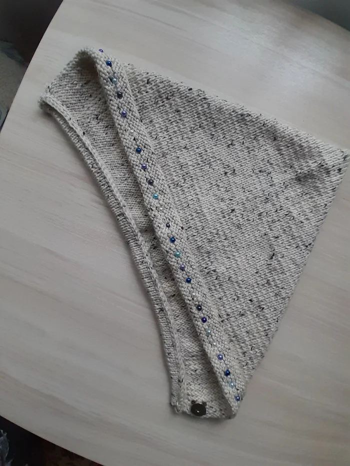 Chechik-cap with knitting needles - My, Knitting, Needlework without process, Hobby, Knitting, Longpost