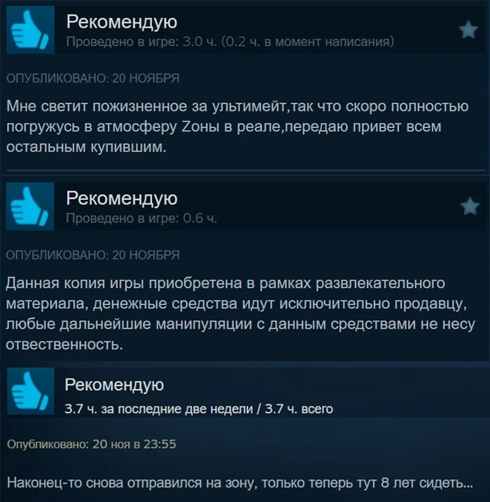 The game turned out great, just like Time of Troubles - Computer games, Games, Stalker 2: Heart of Chernobyl, Screenshot, Picture with text, Steam, Longpost, Steam Reviews