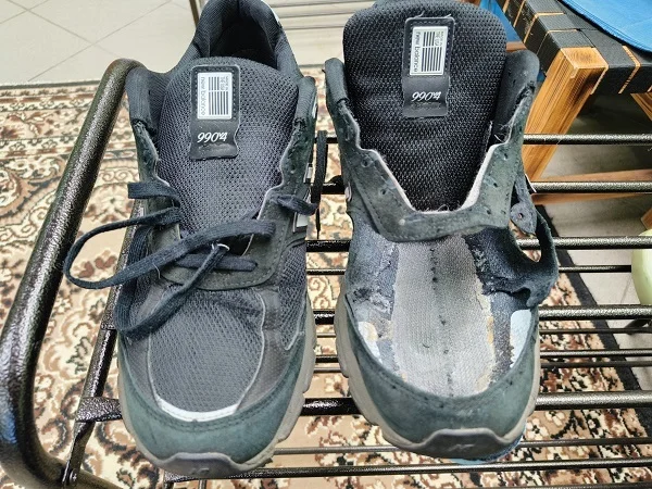 NB 990^4 difficulties of replacing mesh on vamps - Workshop, Shoe repair, Shoes, Telegram (link), Longpost