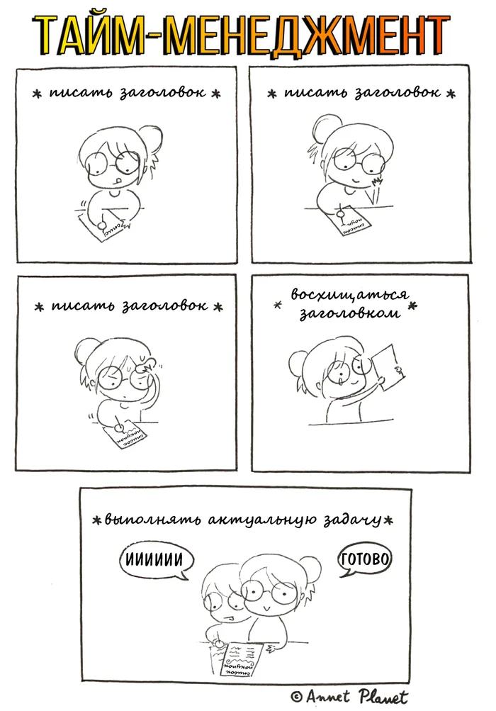 How do you manage your time? - Translation, Comics, Annetplanet, Time management, Shopping list