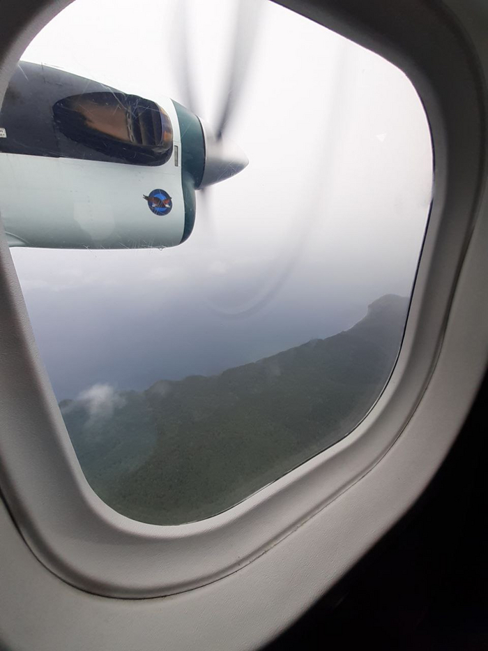 Вид на берег с самолета