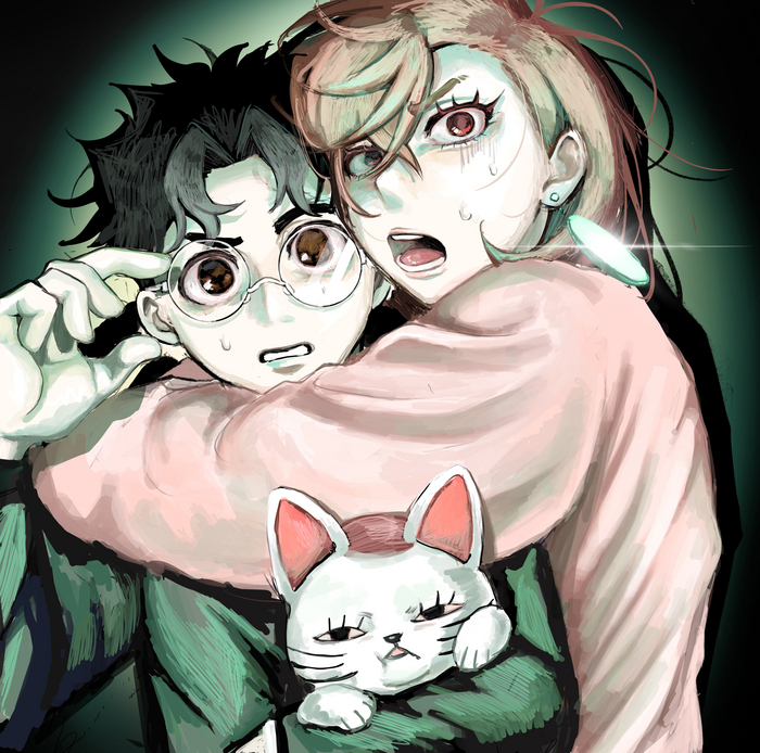  Anime Art, , Dandadan, Ayase Momo, Turbo Granny, Takakura Ken