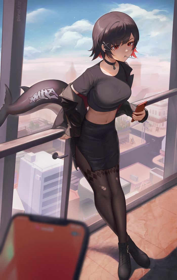  Anime Art, , , Zenless Zone Zero, Ellen Joe (zzz)