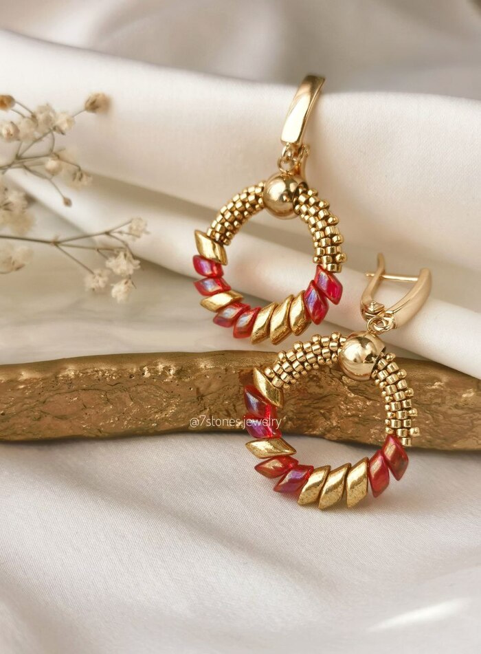 Мои авторские серьги драконы, скоро будет мастер класс🐉