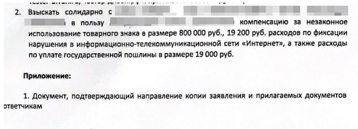 They patented an ordinary word for themselves, and then demanded 5,000,000 rubles from us. And this is what happened - My, Lawyers, Right, Law, Small business, Longpost, Repeat