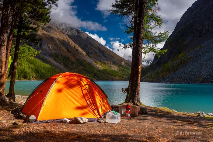 Good place to park - My, The nature of Russia, Altai Republic, The photo, The mountains, Travel across Russia, Travels, Shavlin Lakes