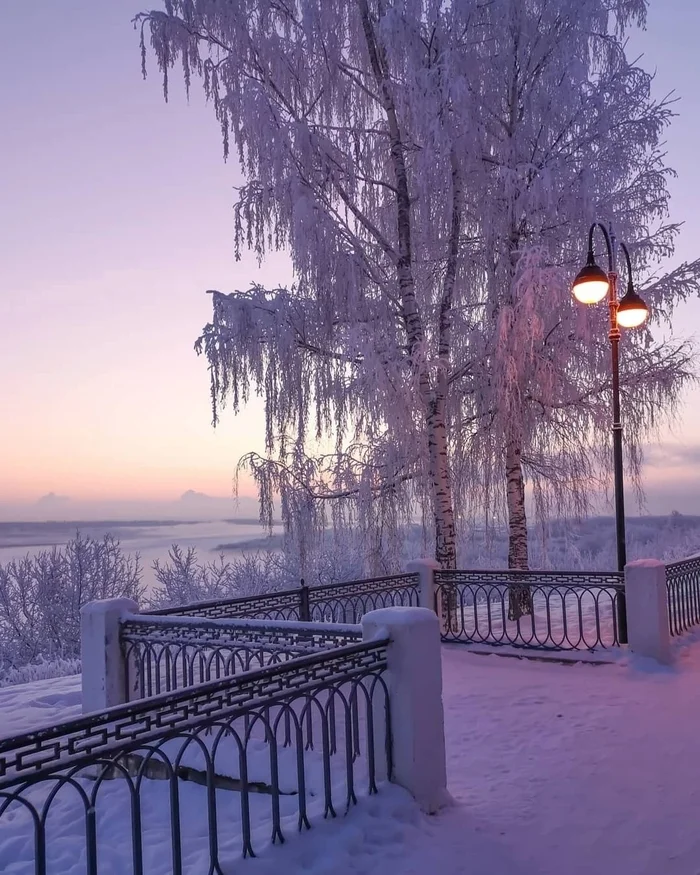 Early morning, Kirov - Morning, Kirov, Snow, The photo, Nature, dawn