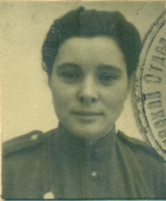 Avdeeva Valentina. Medical assistant of the medical company of the 740th rifle regiment - The Great Patriotic War, Military, Immortal Regiment