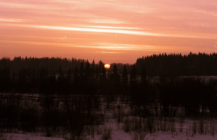 В этих местах мы и работали. Ну и примерно в это же время суток.