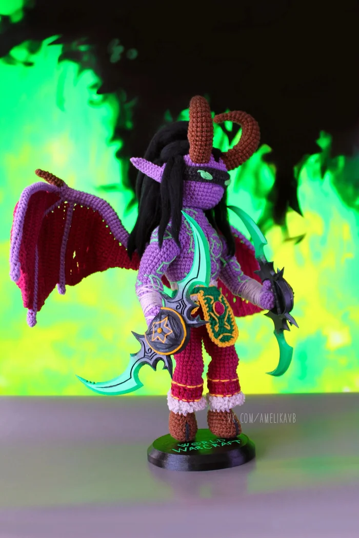 World of Warcraft is 20 years old! - My, Crochet, Warcraft, World of warcraft, Jaina Proudmoore, Illidan, Toys, Games, Plush Toys, Longpost