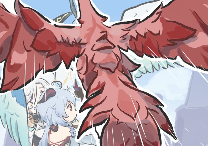     Anime Art, , , , Genshin Impact, Ganyu (Genshin Impact), Shenhe (Genshin Impact), Chasca (Genshin Impact), Xianyun (Genshin Impact), Xinzoruo,   , Qucusaurus (Genshin Impact)