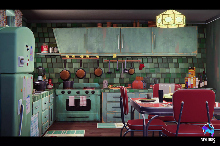    Stylized House Interior  Unity asset store , , , Gamedev, ,  , Unity, Unity3D, Asset store, Asset, 