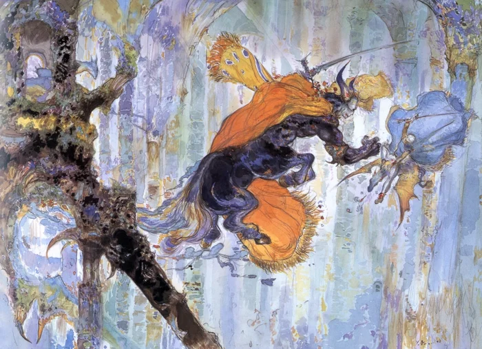 Final Fantasy V. Концепт-арт, монстры, предметы и магия. Часть 1 - Моё, 1992, Final Fantasy, Square, Фэнтези, Монстр, Ретро-Игры, Концепт-Арт, Фантастические миры, Длиннопост