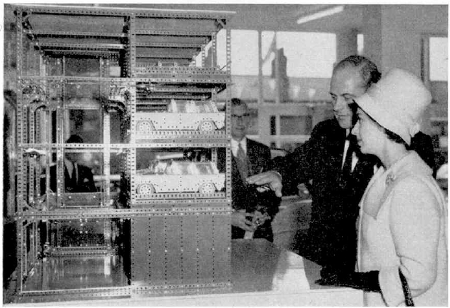 Модель многоярусной парковки.