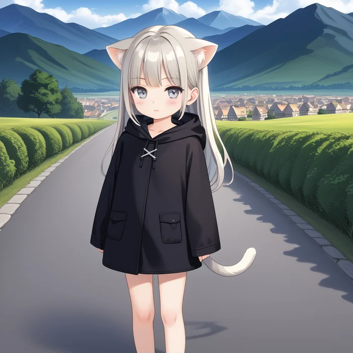 True Desire: Walking Through the Shards of the Mind - My, Stable diffusion, Neural network art, Anime, Anime art, Original character, Blue eyes, Loli, Neko, Animal ears, Ears on the crown, Milota, Longpost, Shards of Worlds: Alesya, Kripota, Author's story, Author's comic