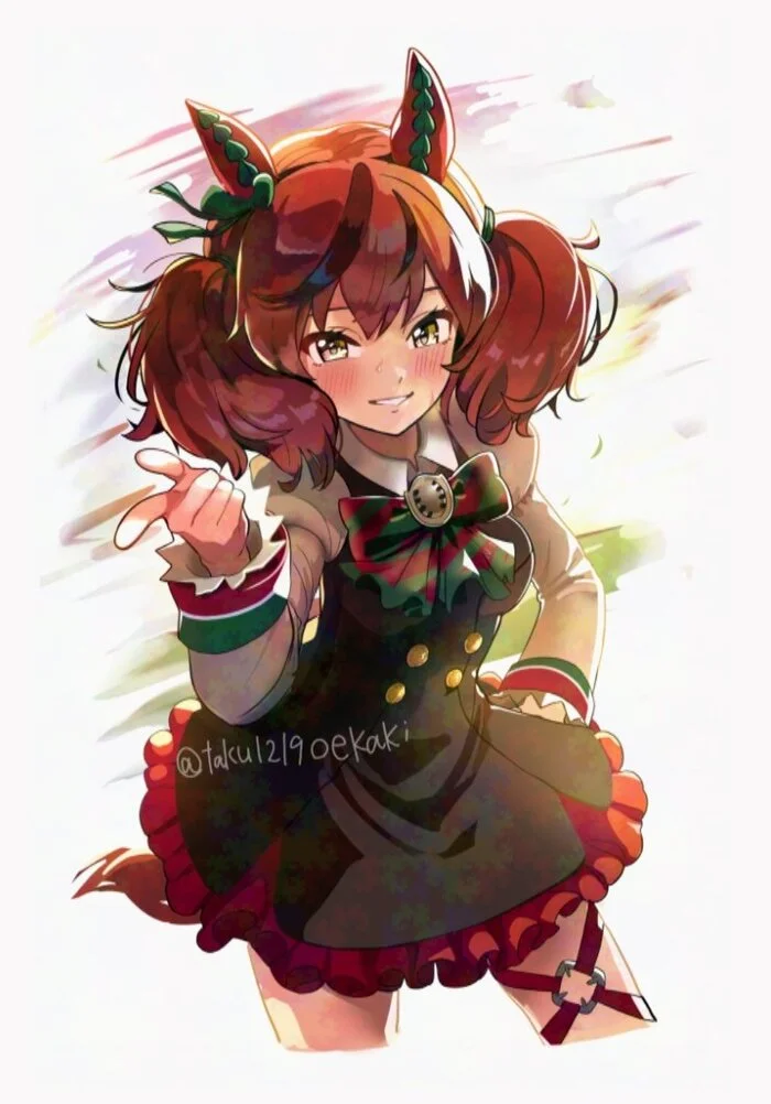 Nice Nature - Аниме, Anime Art, Uma Musume Pretty Derby, Nice Nature, Animal Ears, Хвост