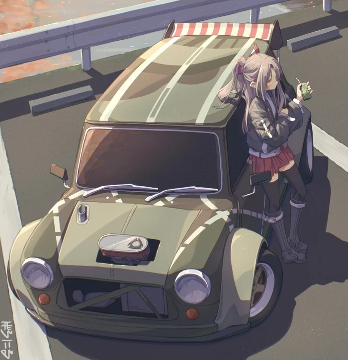 Zuihou Car - Kantai Collection, Zuihou, Anime Art, Game Art, Аниме, Игры, Авто