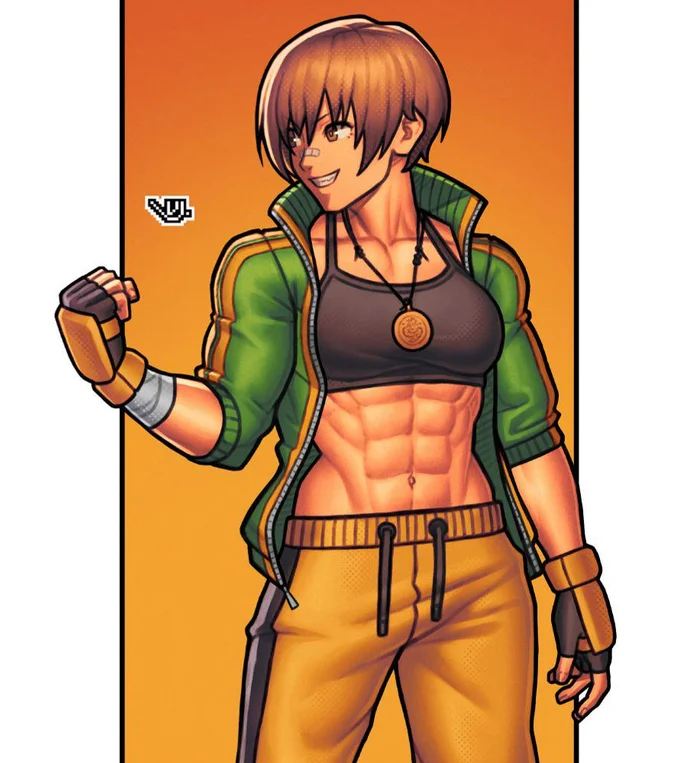 Chie - Anime art, Anime, Persona, Persona 4, Chie Satonaka, Strong girl