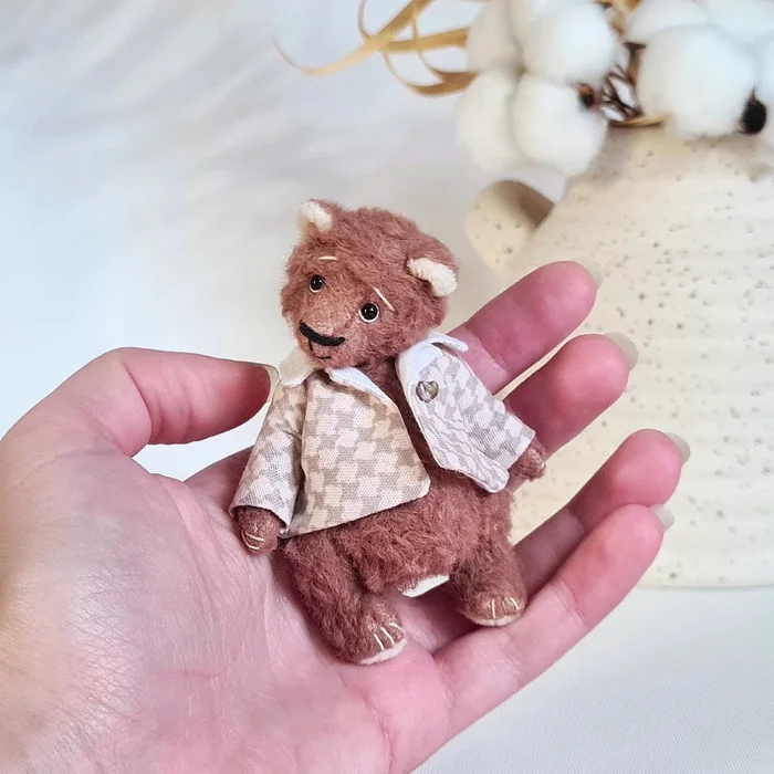 Have a nice day - My, Author's toy, Teddy bear, Needlework without process, Soft toy, Presents, Plush Toys, Needlework, Mascot, Amulet, friendship, Crafts