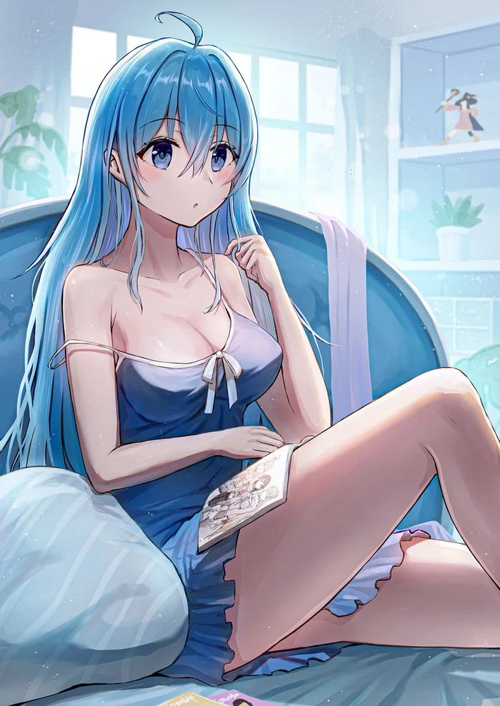 Goddess in a home environment - Anime, Anime art, Konosuba, Aqua