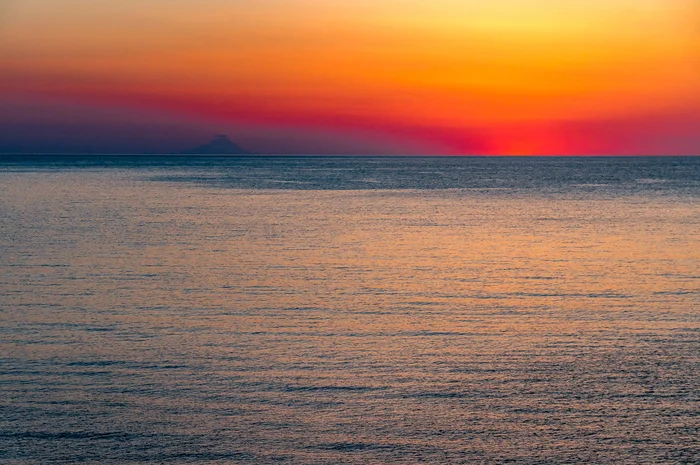 Dawn over the Aegean Sea - My, Greece, dawn, Aegean Sea, Sunrise, Longpost