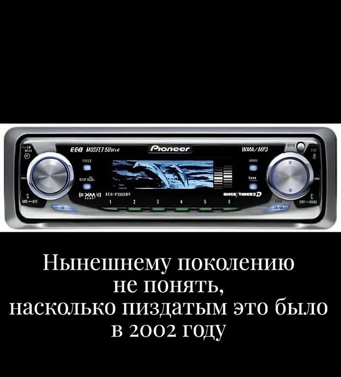 Stereo - Pioneer, Stereo, 2000s, Mat, Picture with text, Car radio