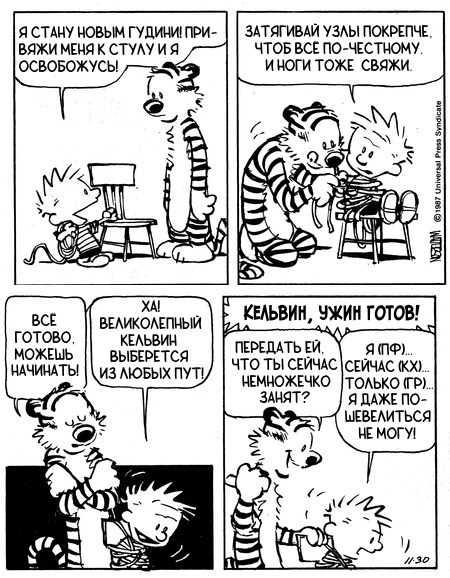 Кельвин и Хоббс. Новый Гудини №1/6