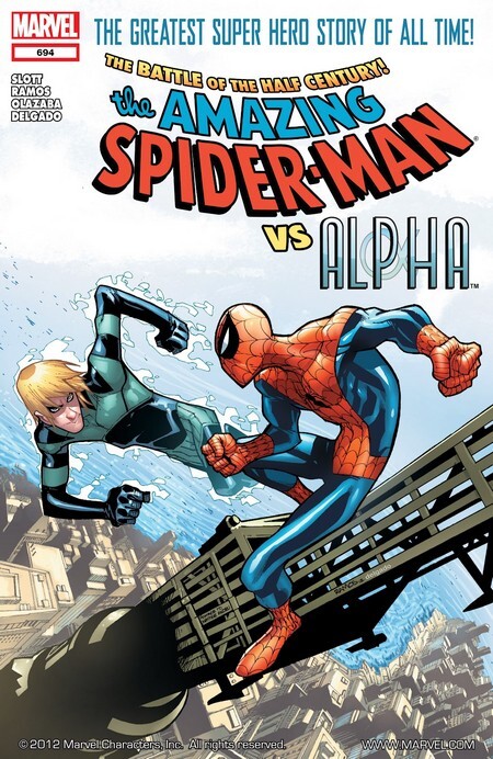 Отсылка к обложке первого кроссовера Марвел с DC, в котором столкнулись Человек-Паук и Супермэн