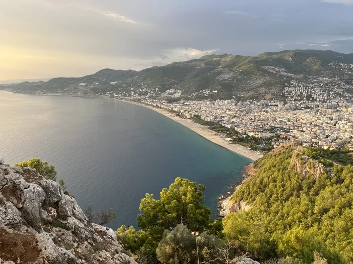 View from the fortress of Alanya after the rain - My, Tourism, Alanya, Fortress, Travels, Relaxation, Sea, Turkey, Drive, Longpost